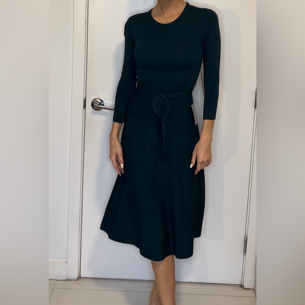 NWT Eliza J Teal Knit Midi Dress